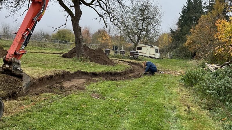 Die Bauarbeiten haben begonnen…