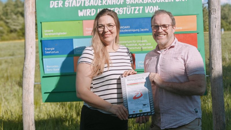 Stadtbauernhof und seine Mitglieder erwerben 25 Kaffee-Ernteteile bei Saarkaff